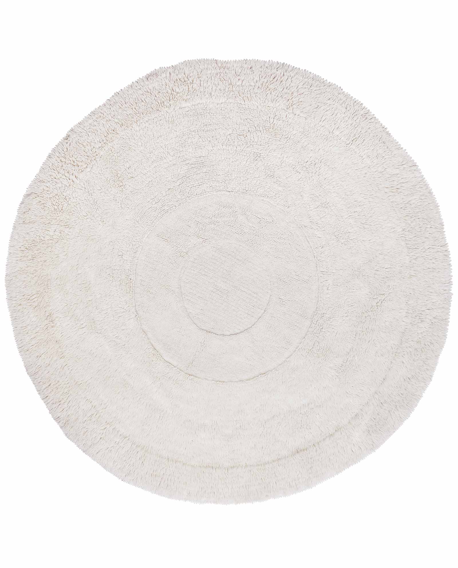 Lorena Canals Woolable Rug Arctic Circle Sheep White Round WO ARCTIC WH 1