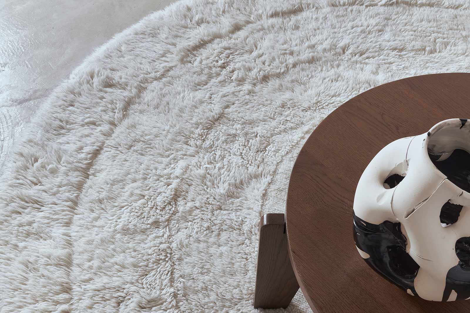 Lorena Canals Woolable Rug Arctic Circle Sheep White Round WO ARCTIC WH 13