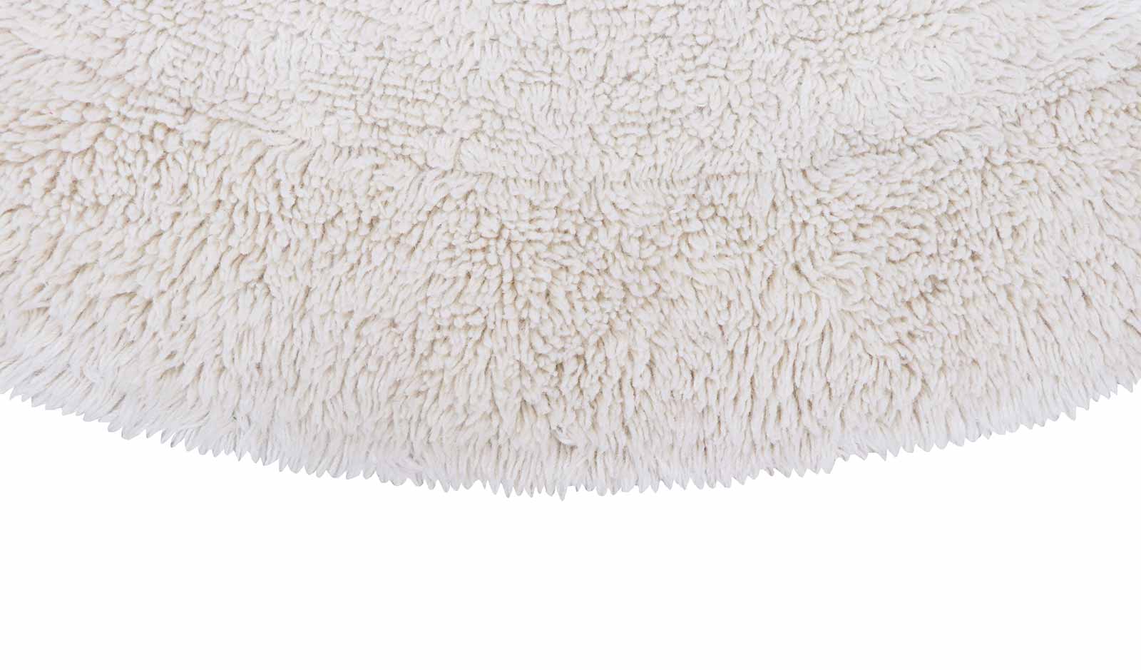 Lorena Canals Woolable Rug Arctic Circle Sheep White Round WO ARCTIC WH 2