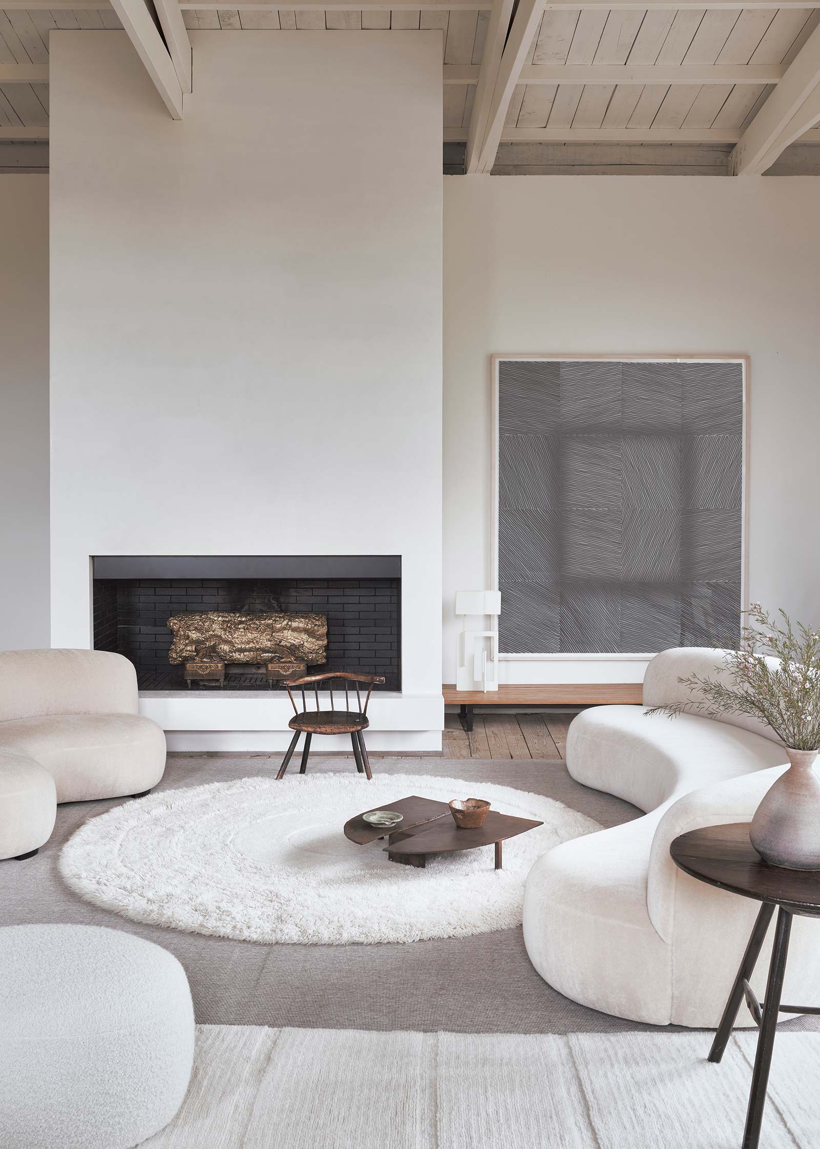 Lorena Canals Woolable Rug Arctic Circle Sheep White Round WO ARCTIC WH 8