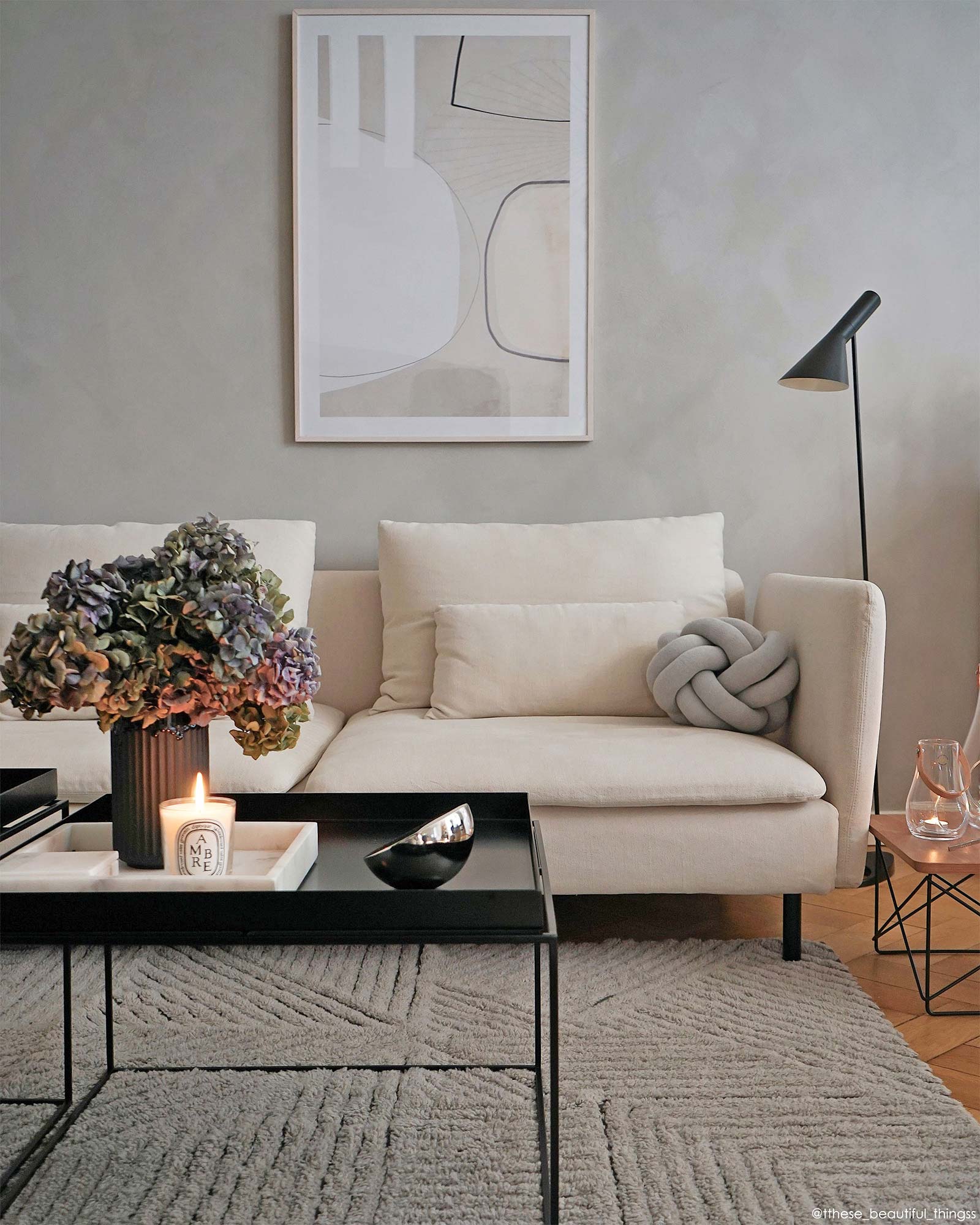 Lorena Canals Woolable Rug Black Chia WO CHIA L SM tthese beautiful thingss 2