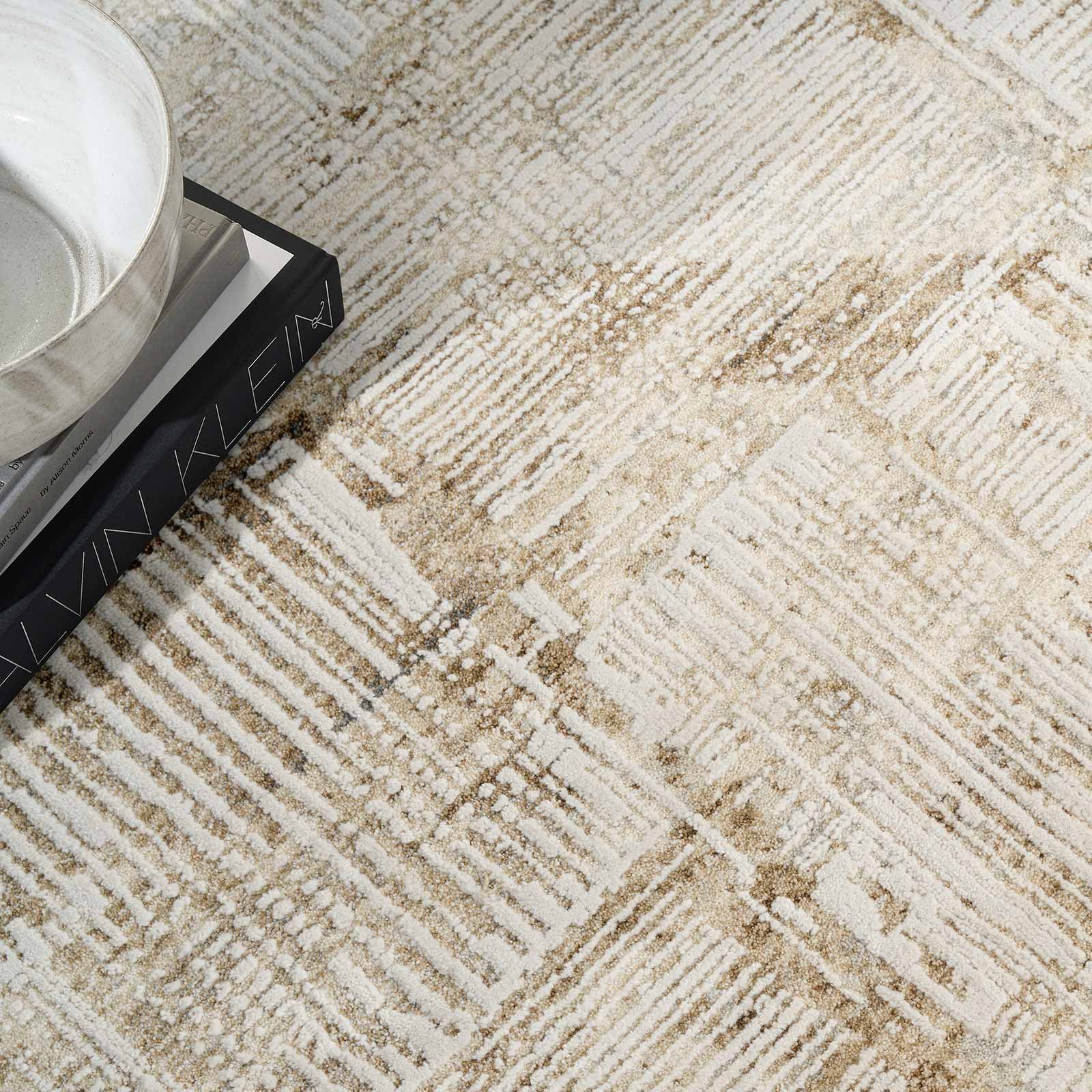 Calvin Klein rug Summit CK078 SUM02 MOCIV MOCHA IVORY 10x13 841491143193 interior 2