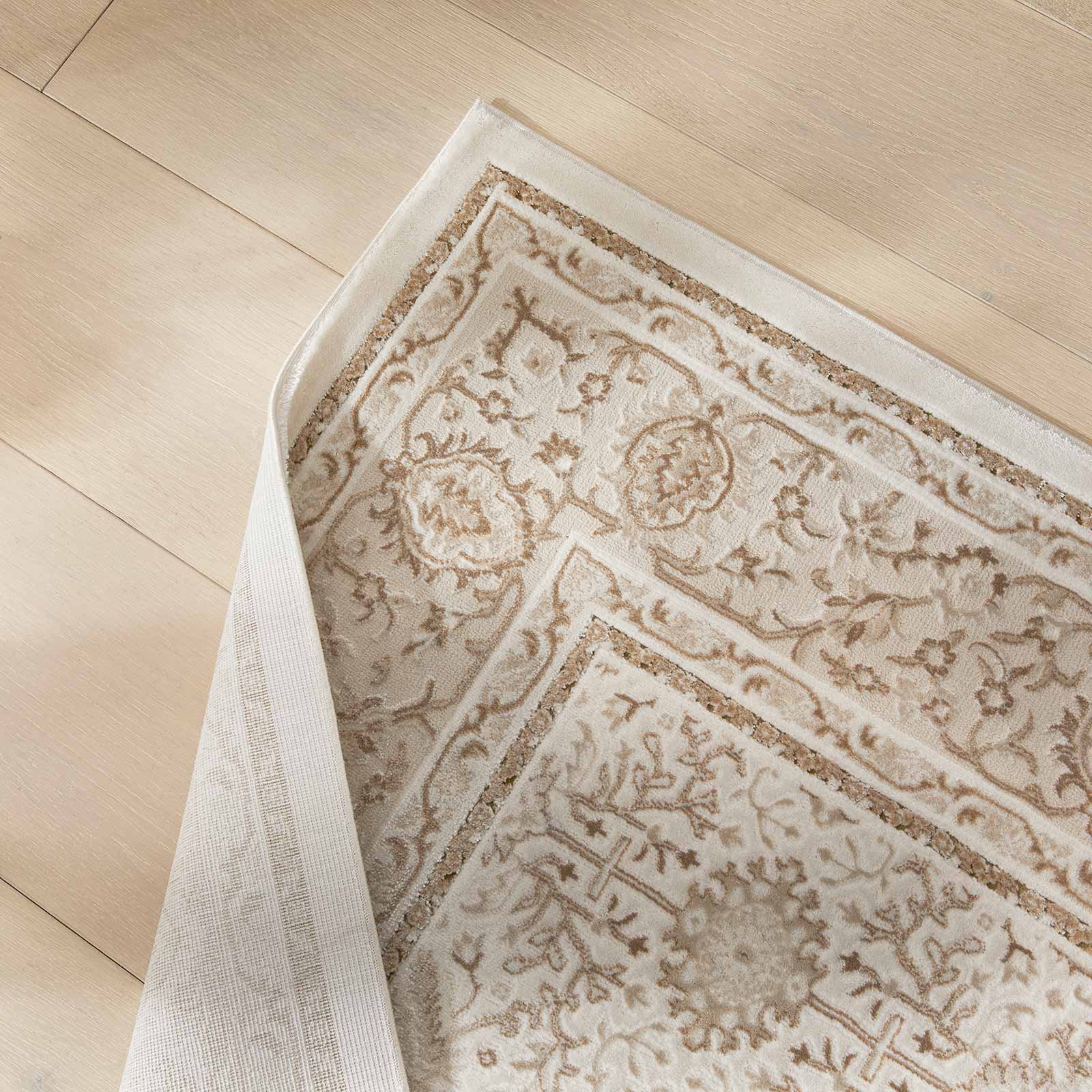 Concept Looms rug Olivia OLI104 GREY KHAKI fold