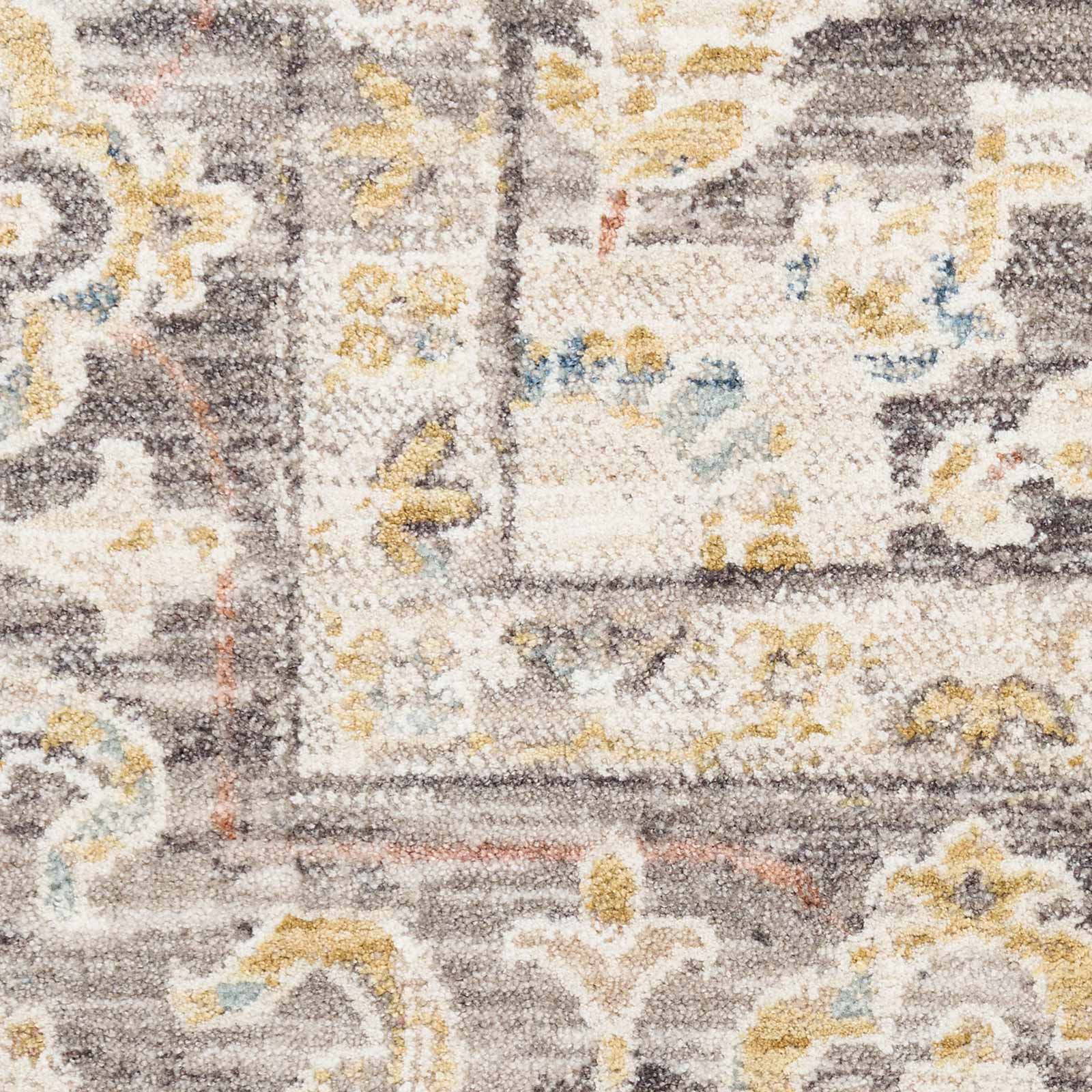 Nourison rug Antique Fusion ANF01 IVCHA IVORY CHARCOAL 5x8 841491157718 swatch