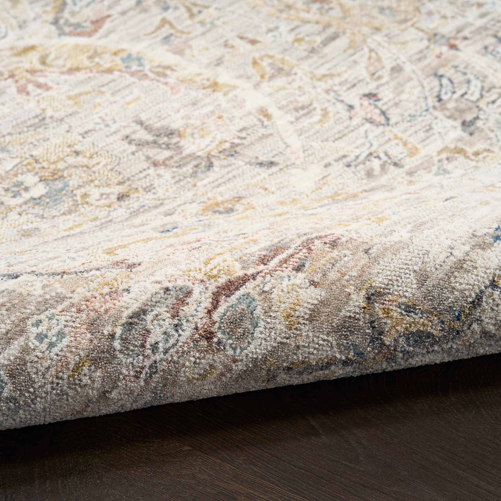 Nourison rug Antique Fusion ANF03 LTGRY LIGHT GREY 5x8 841491157879 texture 1