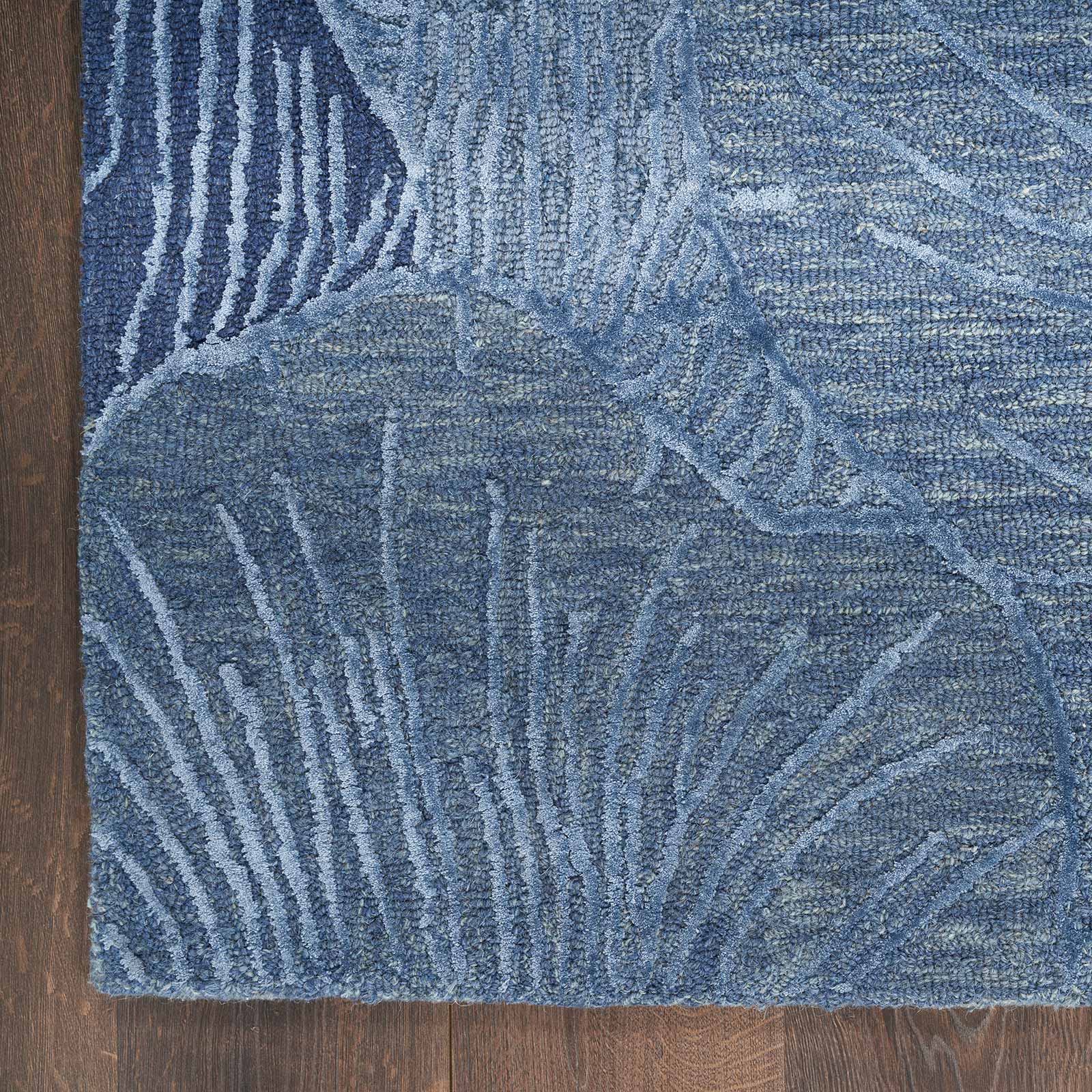 Nourison rug Avra AVR01 BLUE 9x12 099446970473 corner