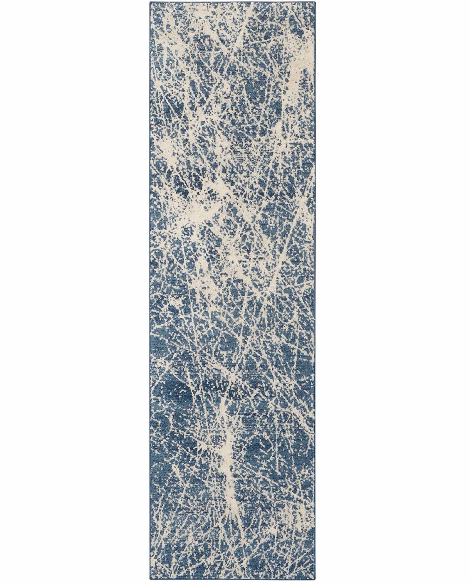 Nourison rug Exhale EXL02 NAVIV NAVY IVORY 2x8 099446955234