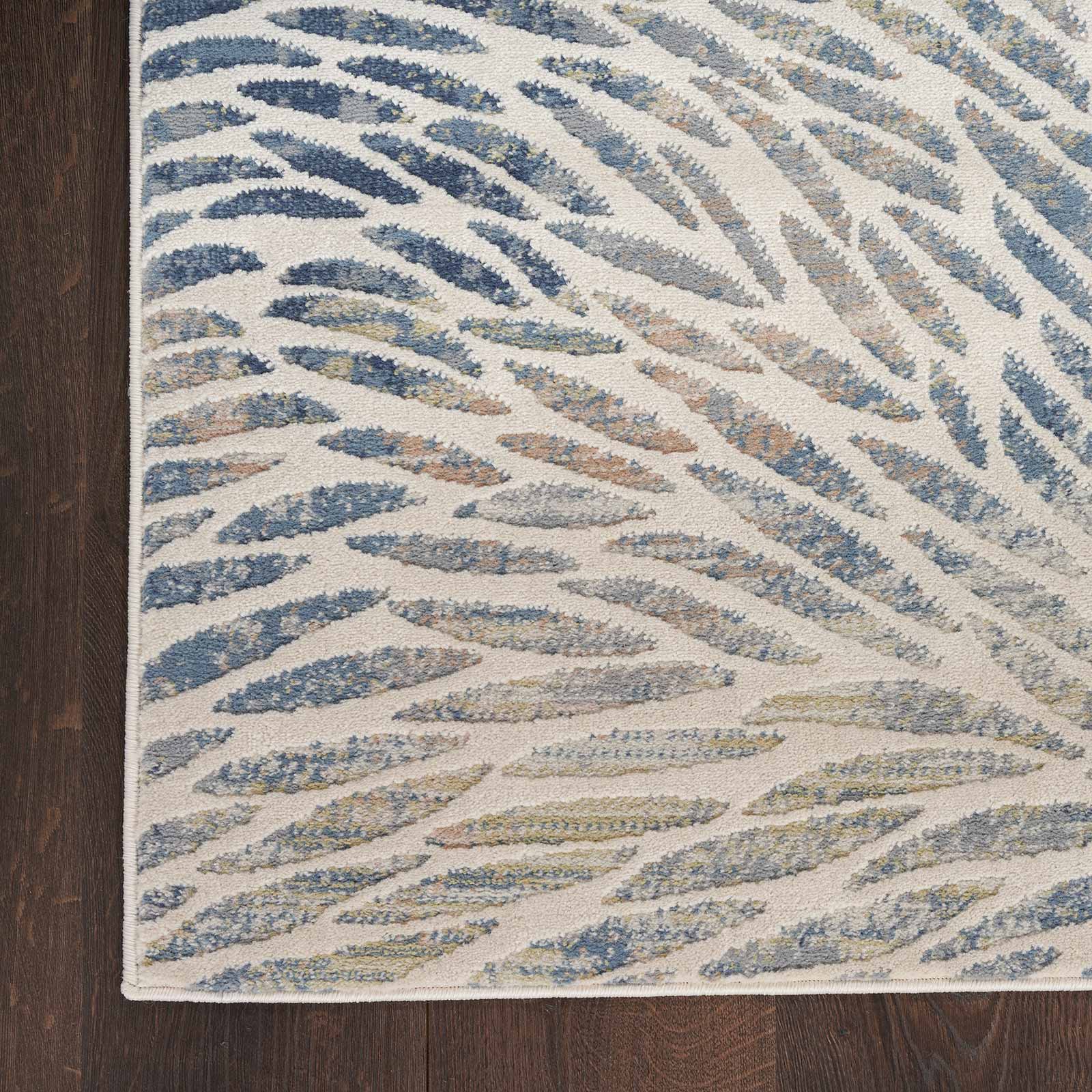 Nourison rug Exhale EXL03 MULTI MULTICOLOR 5x7 099446954923 corner