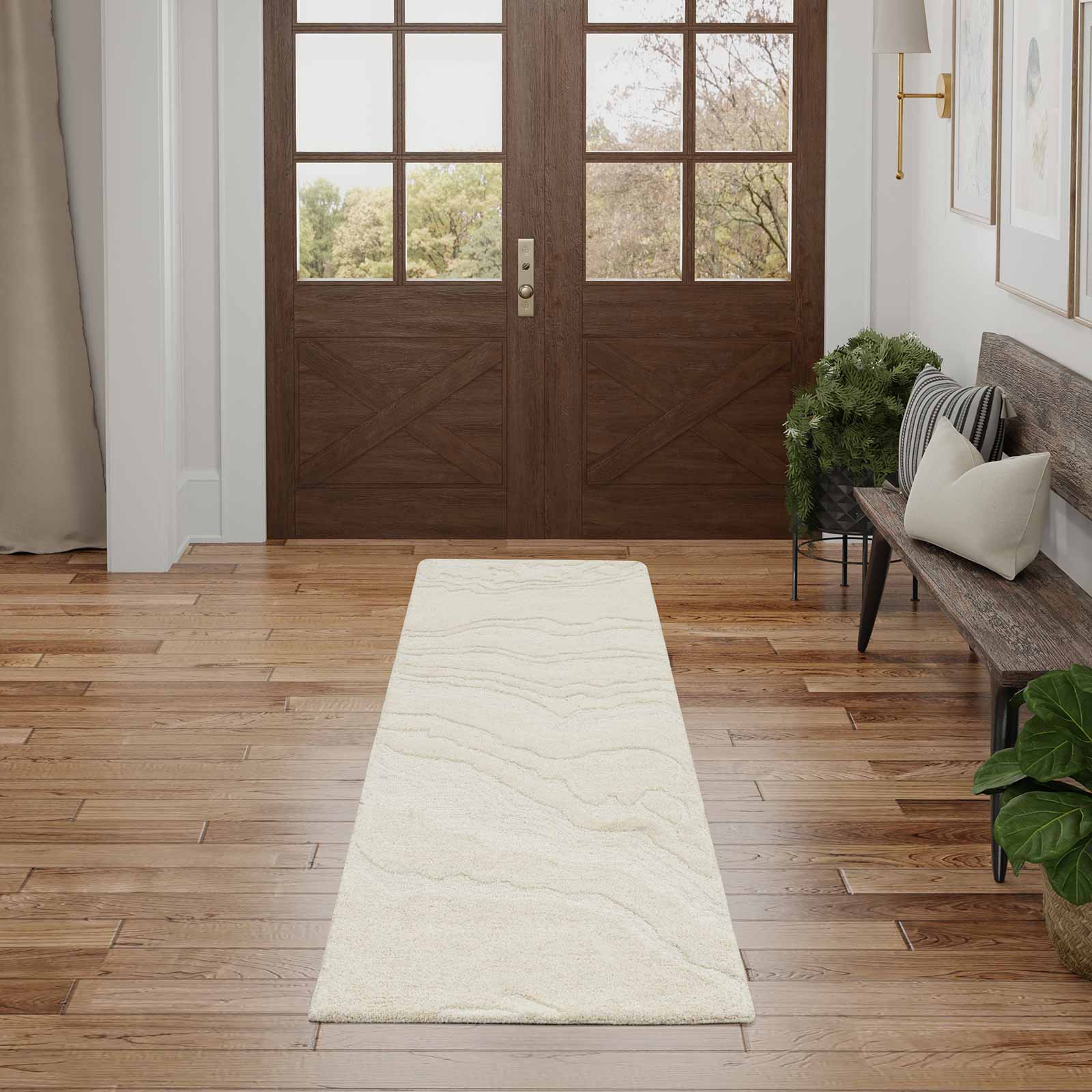 Nourison rug Graceful GRU01 IVORY 2x8 099446939203 interior 1