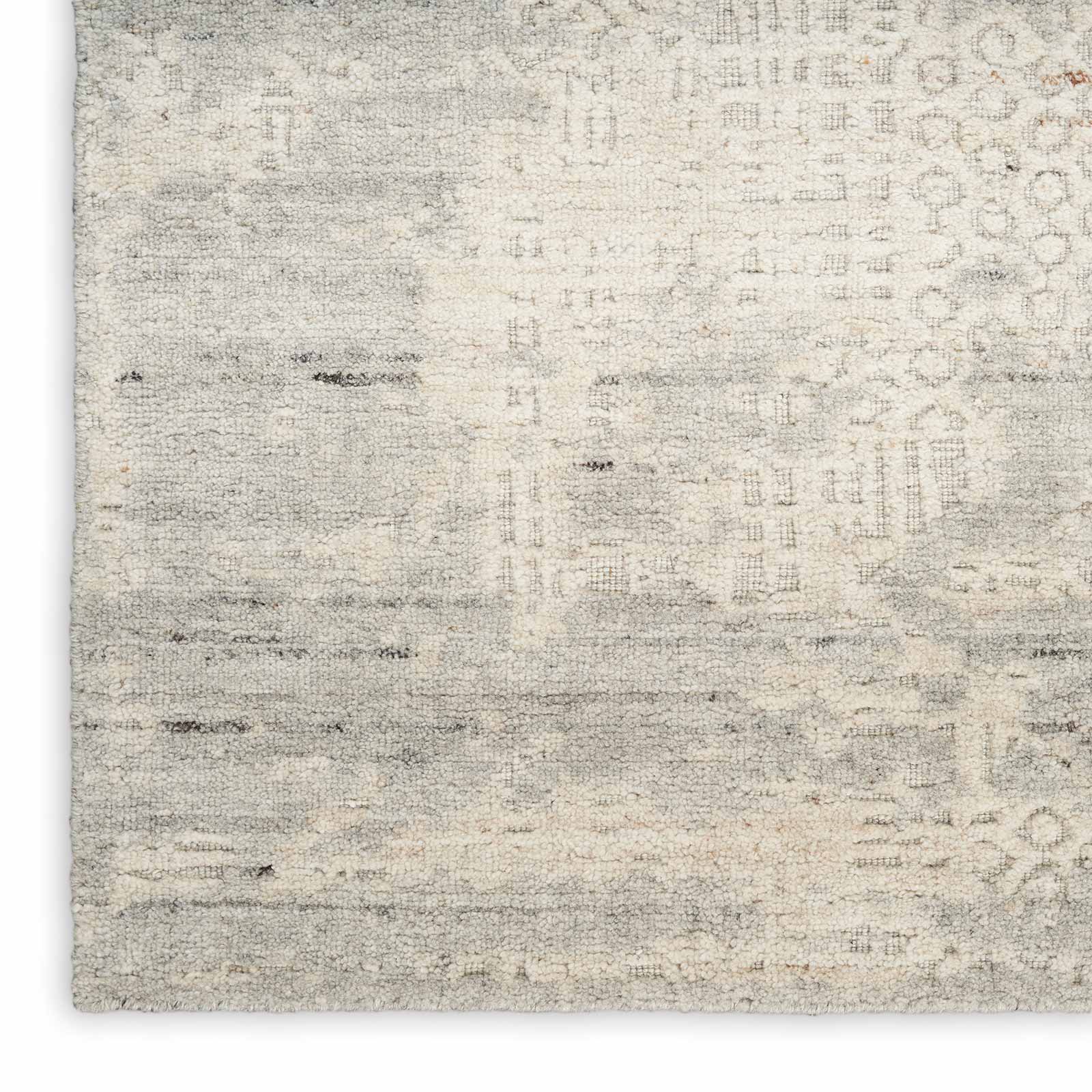 Nourison rug Harmony HAY04 IVGRY IVORY GREY 8x10 099446936295 corner W