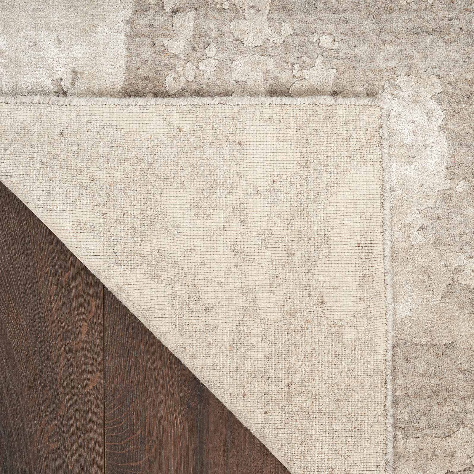 Nourison rug Harmony HAY06 SILGY SILVER GREY 8x10 099446936431 corner B