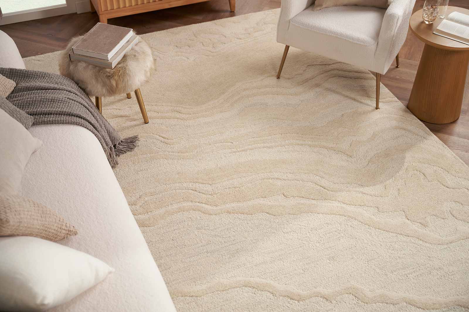 Nourison rug SOCIAL Graceful GRU01 IVORY 9x12 099446939241 2X3 1049