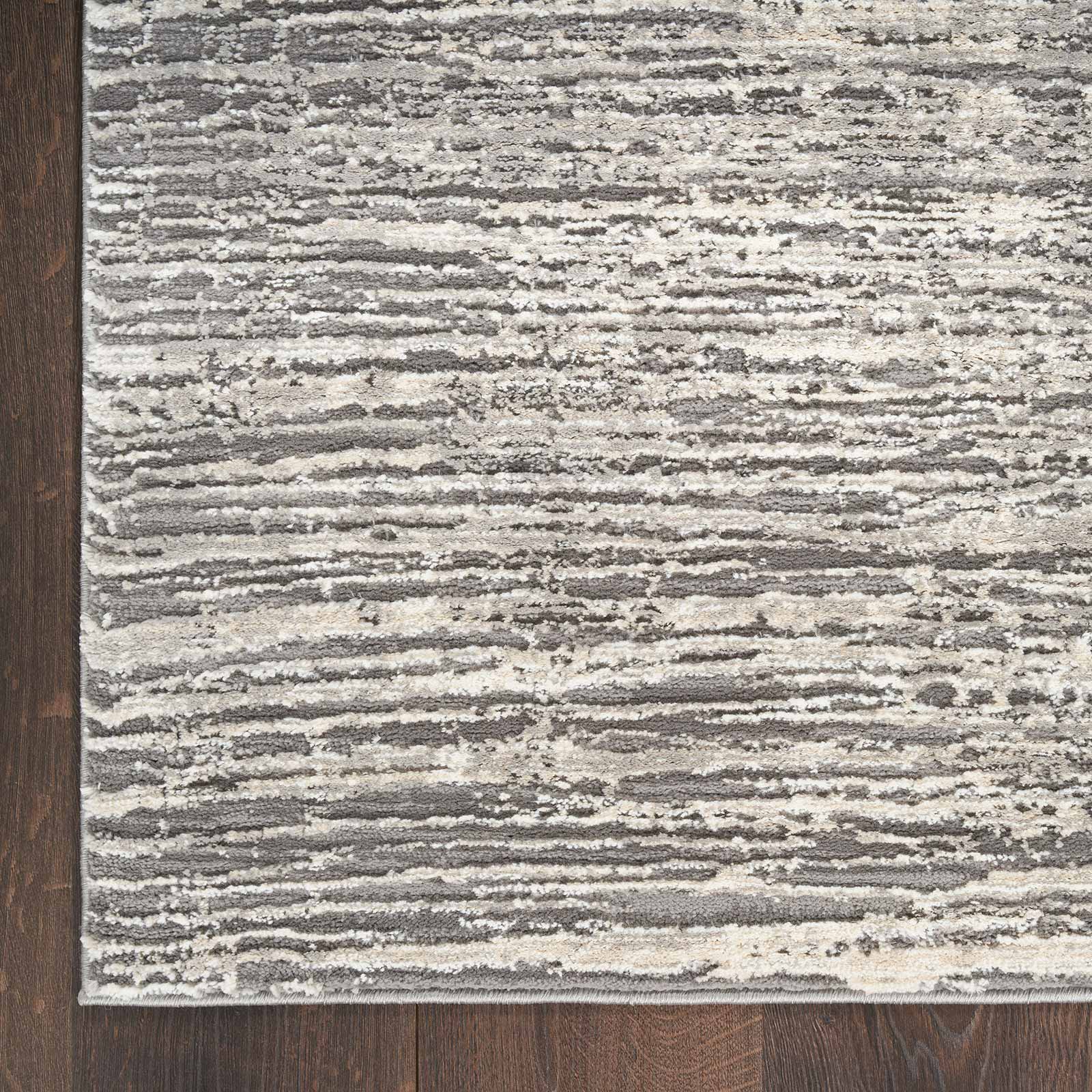 Nourison rug Sustainable Trends SUT01 IVGRY IVORY GREY 5x7 099446954138 corner