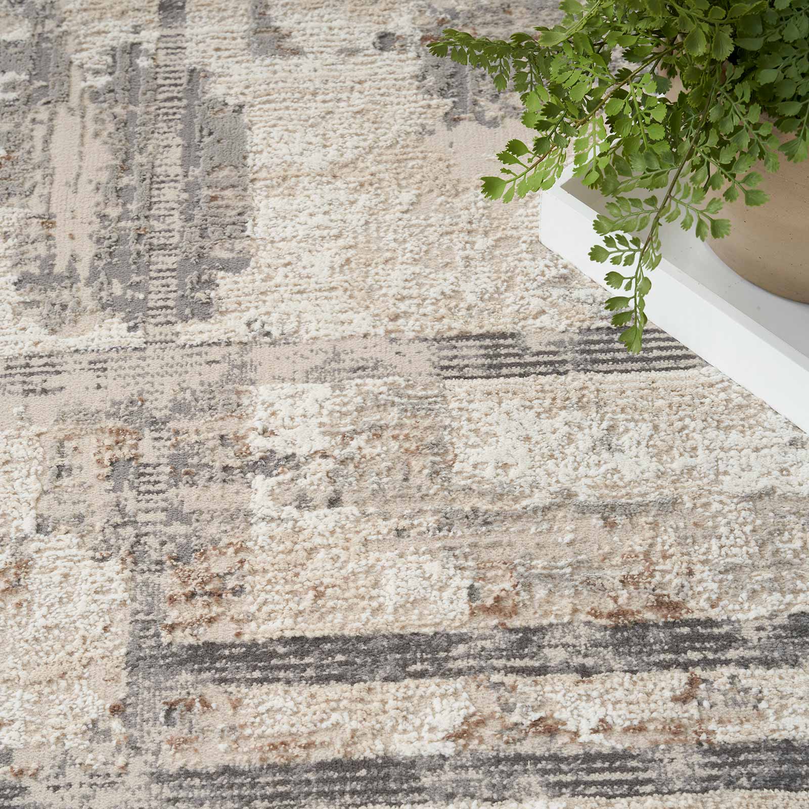 Nourison rug Sustainable Trends SUT02 IVMTC IVORY MULTICOLOR 5x7 099446954190 interior 2