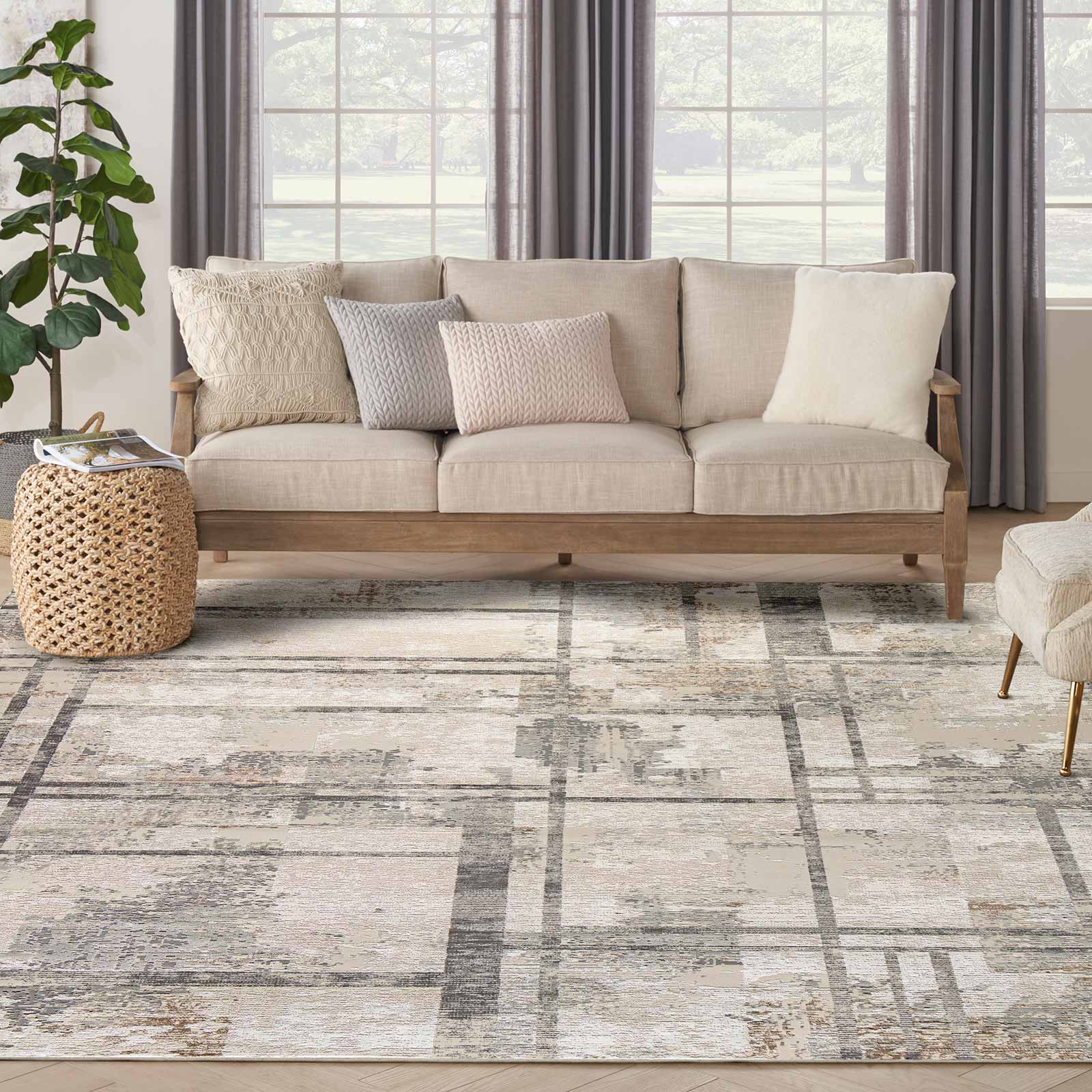 Nourison rug Sustainable Trends SUT02 IVMTC IVORY MULTICOLOR 9x12 099446954220 interior 3