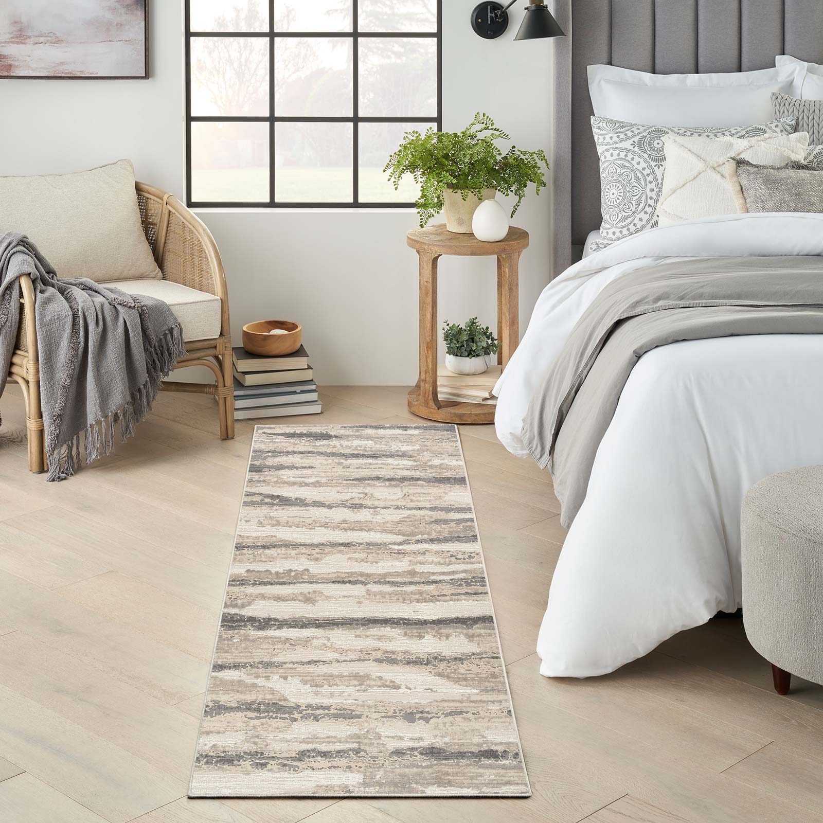 Nourison rug Sustainable Trends SUT03 IVMTC IVORY MULTICOLOR 2x8 099446954237 interior 1