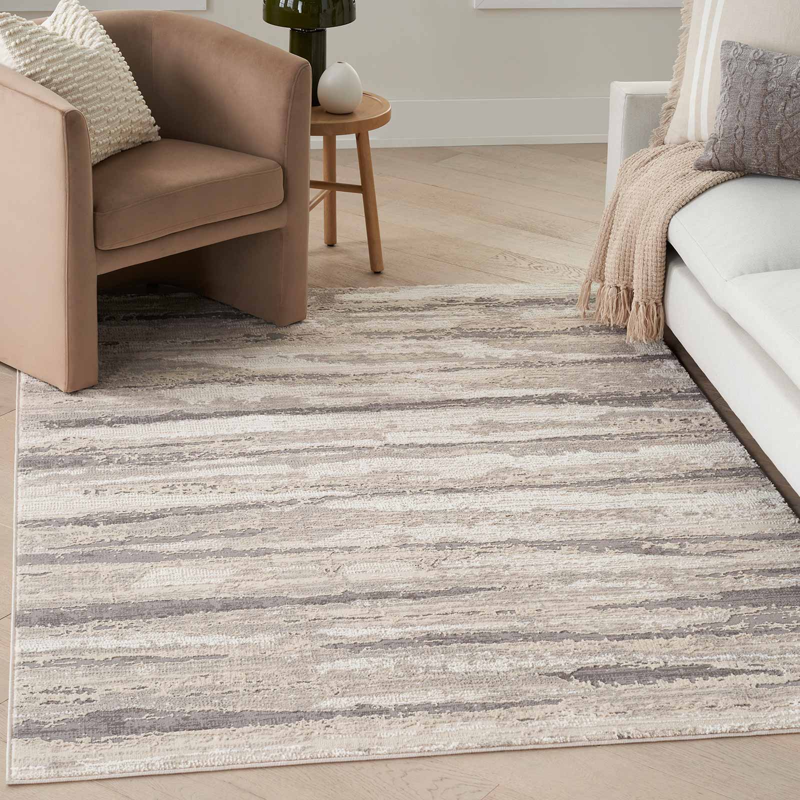 Nourison rug Sustainable Trends SUT03 IVMTC IVORY MULTICOLOR 5x7 099446954244 interior 1