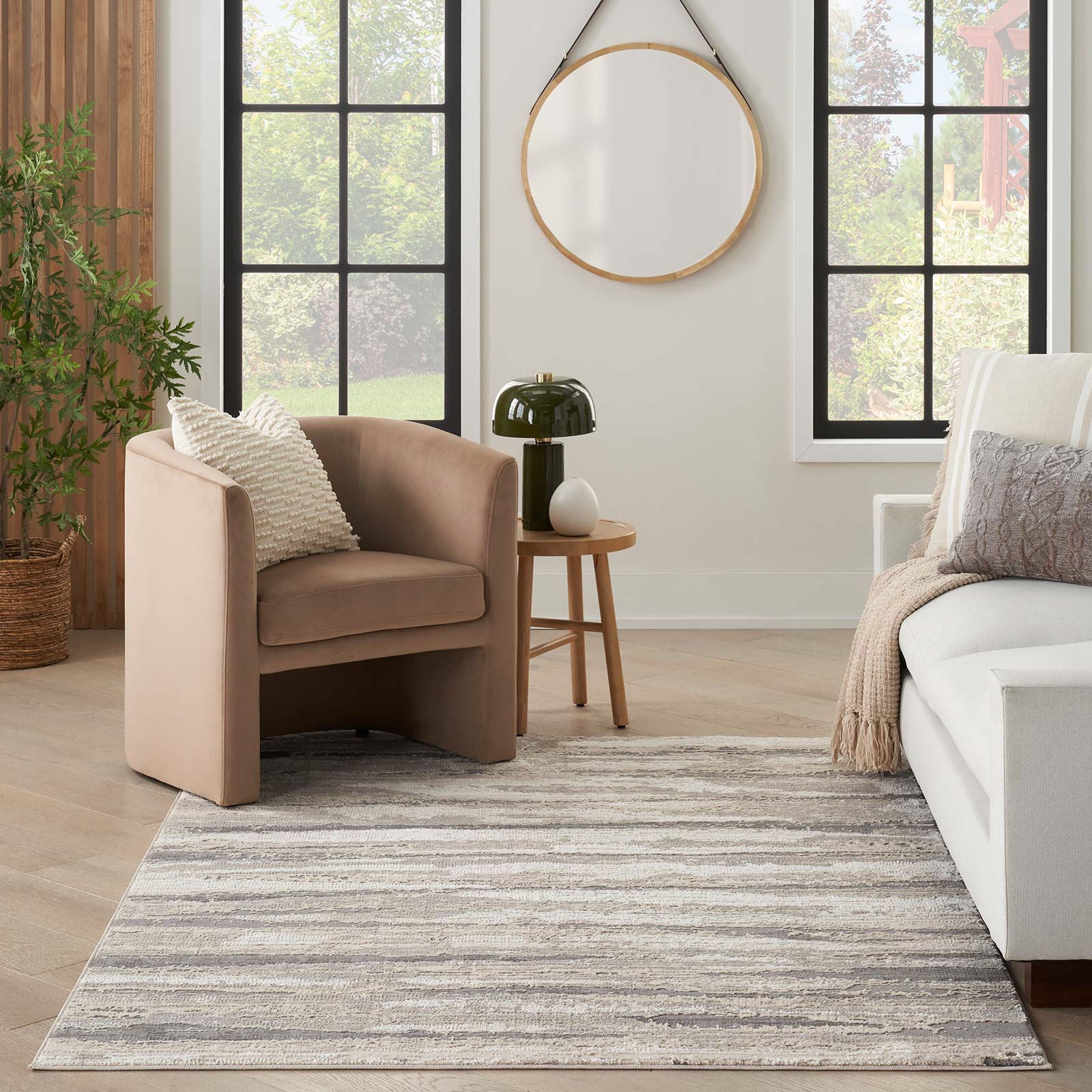 Nourison rug Sustainable Trends SUT03 IVMTC IVORY MULTICOLOR 5x7 099446954244 interior 3