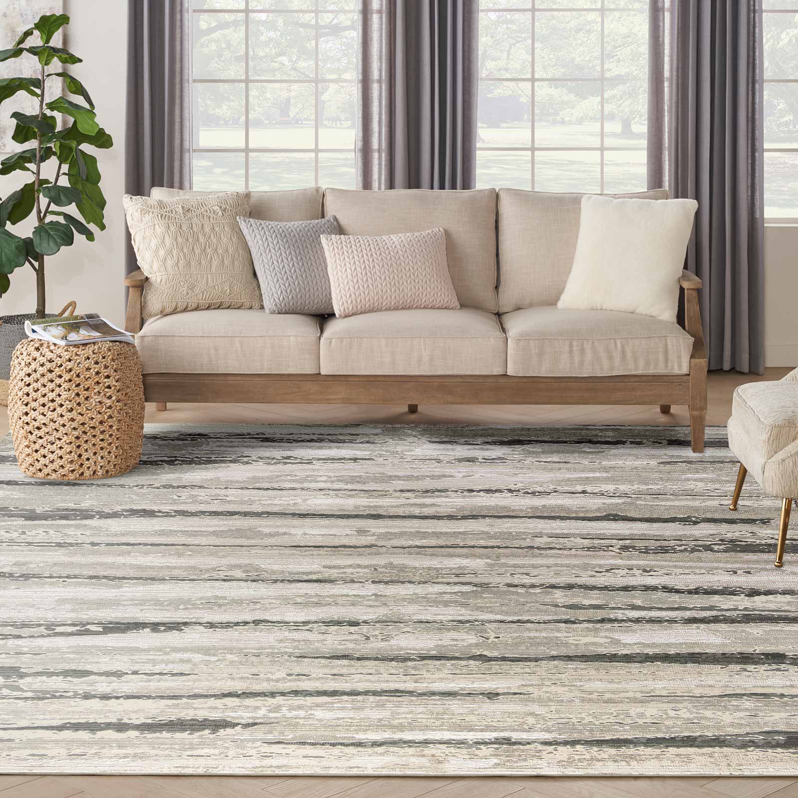 Nourison rug Sustainable Trends SUT03 IVMTC IVORY MULTICOLOR 9x12 099446954282 interior 3