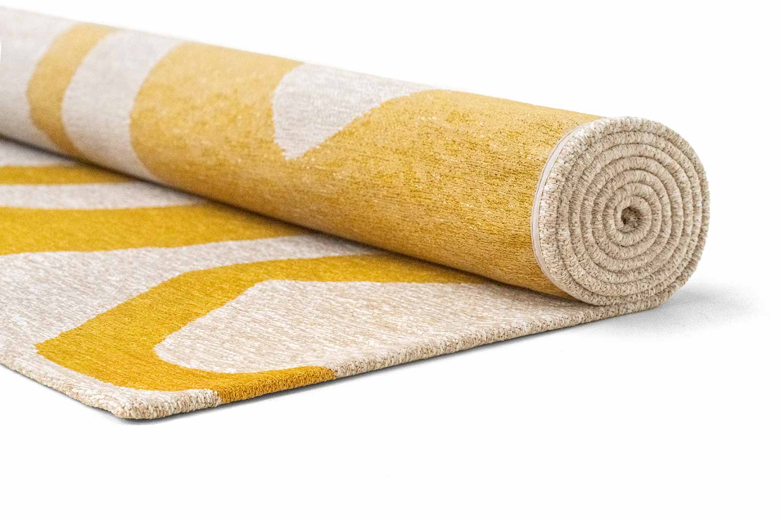 Louis De Poortere rug Craft 2084 Ribbon Pure Yellow roll
