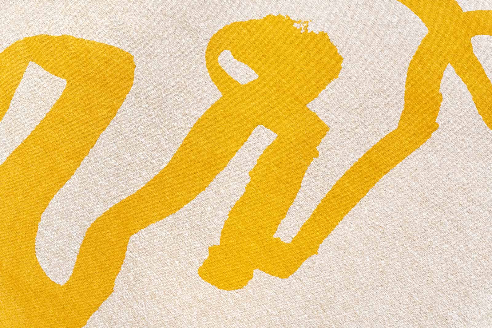 Louis De Poortere rug Craft 2084 Ribbon Pure Yellow zoom 3
