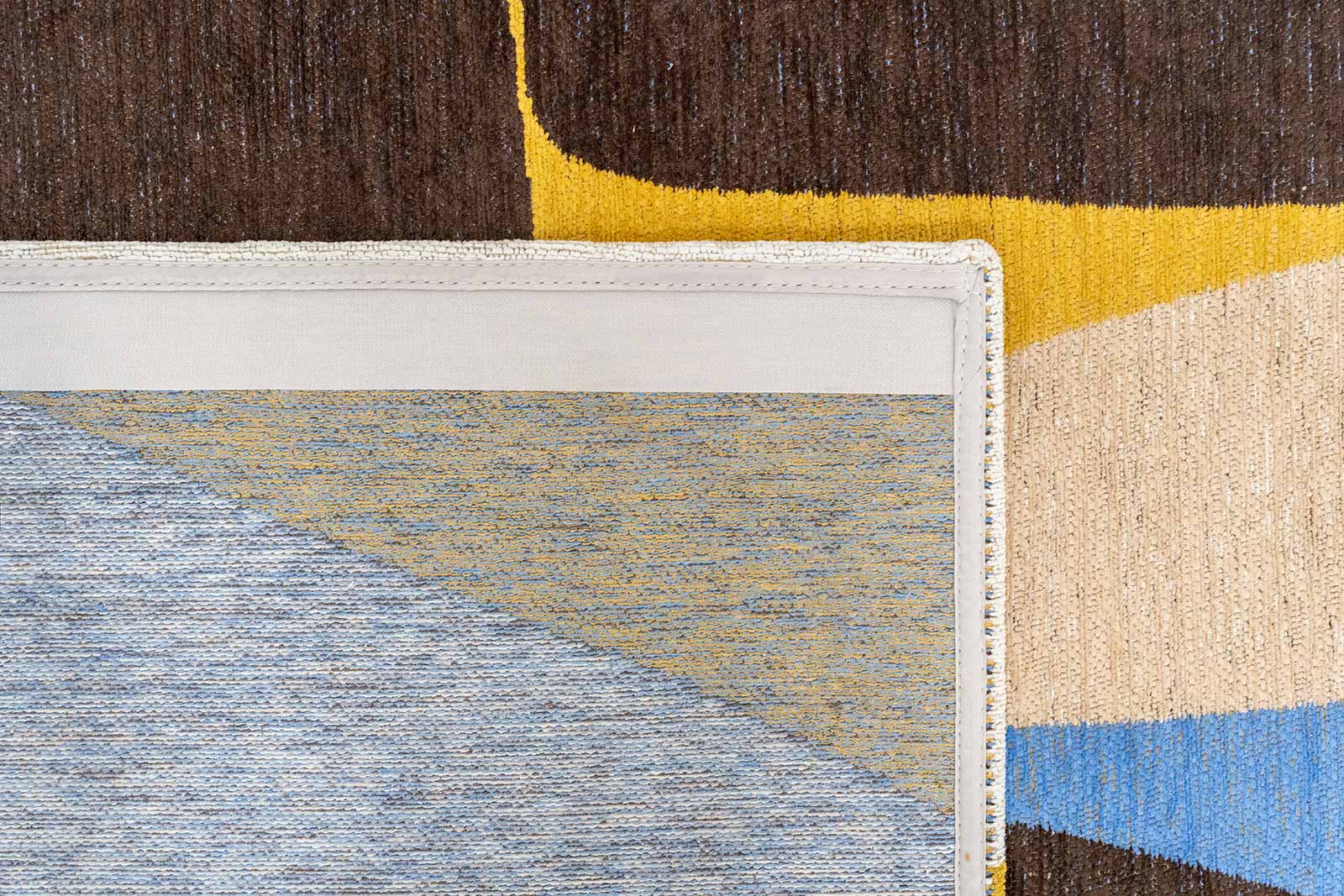 Louis De Poortere rug Gallery 2085 Stones Sunny Blue back