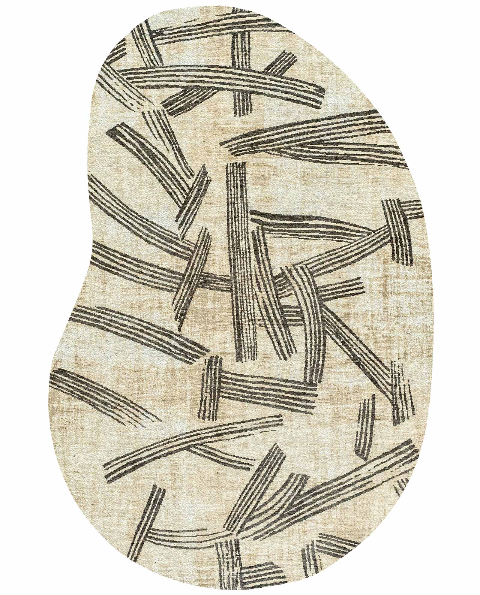Louis De Poortere rug Meditation 2067 Kanji Slate peanut 1