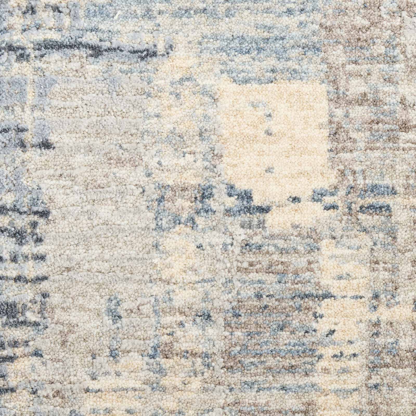 Calvin Klein rug Drift CK089 DRF04 BLBGE BLUE BEIGE 8x10 841491197745 SWATCH
